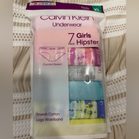 Calvin Klein Underwear Other - Calvin Klein Girls' Cotton Stretch 7-Pack Hipster Underwear Set